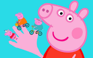 Peppa Pig Giving You A Wave! Wallpaper