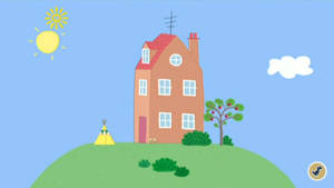 Peppa Pig House: A Delightful Place To Call Home Wallpaper