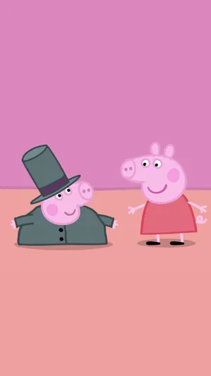 Peppa Pig Iphone Dressing Up Episode Wallpaper