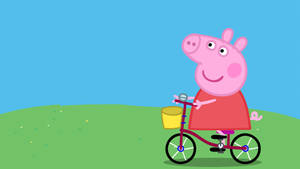 Peppa Pig Is Going For A Ride! Wallpaper