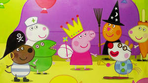 Peppa Pig Ready For Her Costume Party! Wallpaper