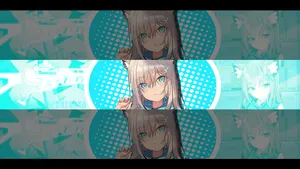 Perfectly Balanced Blue Floral Banner Wallpaper