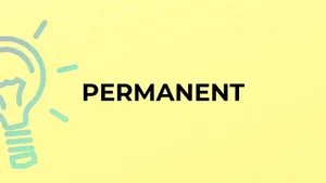 Permanent Word On Yellow Background Wallpaper
