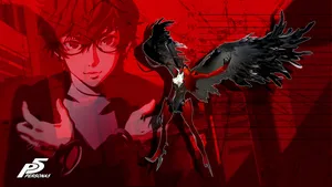 Persona 5 Logo, A Game Logo By Atlus Wallpaper
