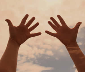 Personal Hands Stretched Outwards Wallpaper