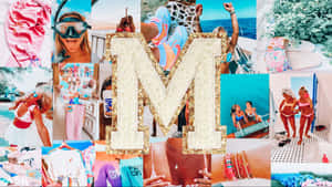 Personalized Preppy M Desktop Wallpaper