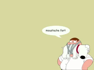 Peter Griffin Moustache Fart Wallpaper