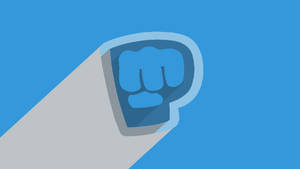 Pewdiepie's Famous Blue 'bro Fist' Emblem! Wallpaper