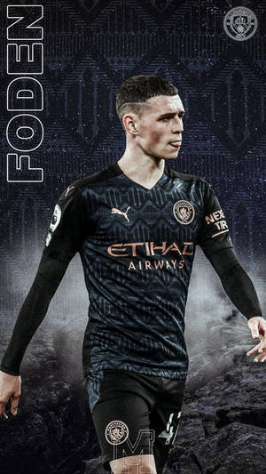 Phil Foden Black Digital Art Wallpaper