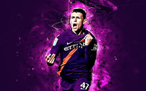 Phil Foden Violet Digital Art Wallpaper