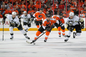 Philadelphia Flyers And Pittsburgh Penguins Wallpaper