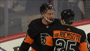 Philadelphia Flyers Kevin Hayes And James Van Riemsdyk Wallpaper