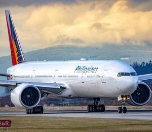 Philippine Airlines On Airport Runway Wallpaper