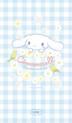 Phone Calls With Cinnamoroll Are Twice As Sweet! Wallpaper