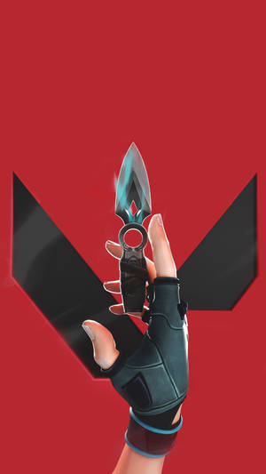 Phone Valorant Jett Black Kunai Wallpaper