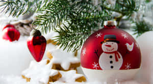 Photography Of Christmas Tree Cool Christmas Bauble Wallpaper