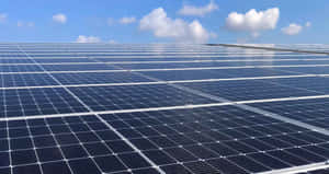 Photovoltaic Blue Solar Panels Layer Wallpaper