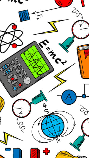 Physics Symbols Equipment Wallpaper