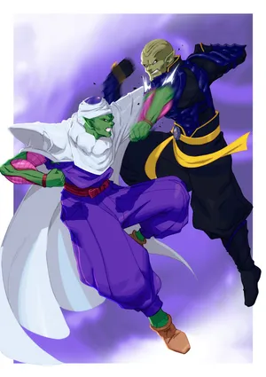 Piccolo_vs_ Anime_ Opponent_ Battle_ Art Wallpaper