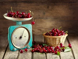 Picked And Weighed Cherries Wallpaper
