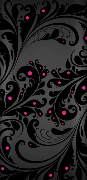 Picking Out A Fresh Color Combination: Pink, Black And White Wallpaper