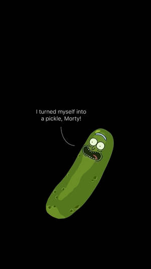 Pickle Rick Screaming Wallpaper