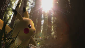 Pikachu 4k In The Woods Wallpaper