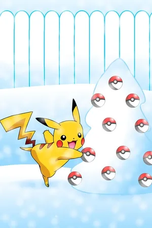 Pikachu With Snow Pokémon Christmas Tree Wallpaper