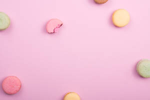 Pile Of French Macaroons Wallpaper