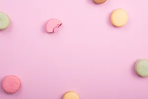 Pile Of French Macaroons Wallpaper
