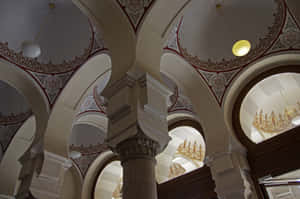 Pillars And Ceiling Of Toledo Cathedral Wallpaper