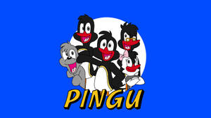 Pingu Family Cartoon Wallpaper