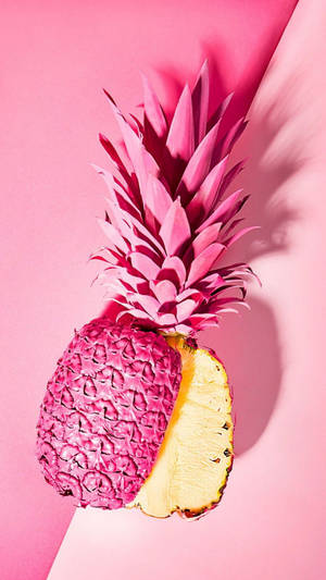 Pink 3d Iphone Pineapple Wallpaper