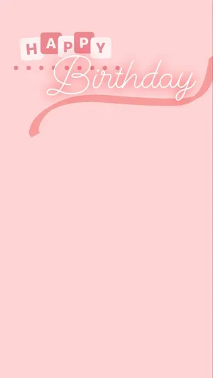 Pink Aesthetic Happy Birthday Wallpaper