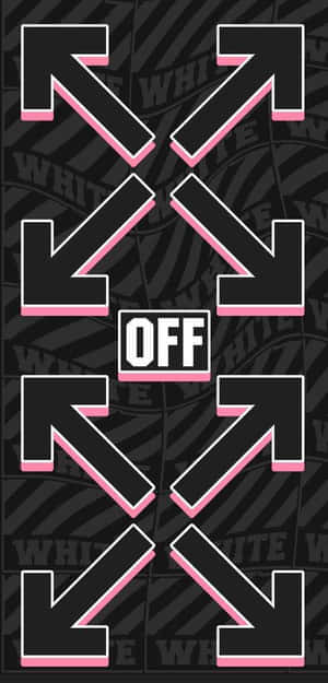 Pink And Black Off White Iphone Wallpaper