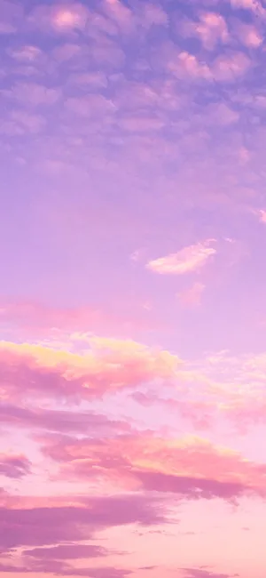 Pink And Blue Clouds Phone Wallpaper