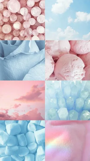 Pink And Blue Stuff Wallpaper