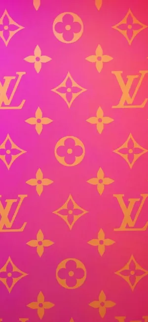 Pink And Orange Louis Vuitton Phone Wallpaper