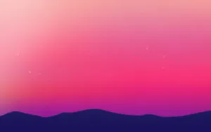 Pink And Purple Landscape Minimalist Aesthetic Laptop Wallpaper
