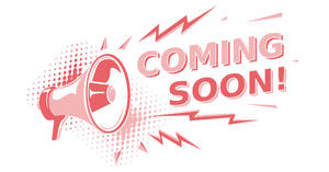 Pink And Red Megaphone Coming Soon Wallpaper