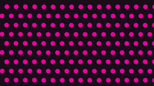 Pink Black Polka Dots Wallpaper