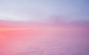 Pink Cloud Over Sea Wallpaper