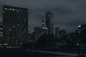 Pink Cn Tower Wallpaper