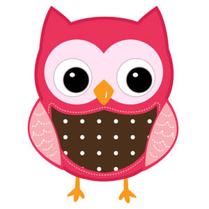 Pink Cute Owl Wallpaper