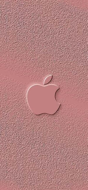 Pink Embossed Rose Gold Apple Wallpaper