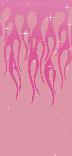 Pink Flames Above Wallpaper