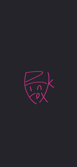 Pink Fox Word Black And Pink Iphone Wallpaper