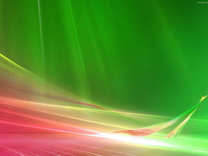 Pink & Green Windows Vista Wallpaper