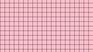 Pink Grid Wallpaper With Black Lines Wallpaper