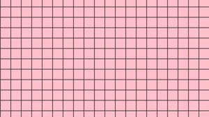 Pink Grid Wallpaper With Black Lines Wallpaper